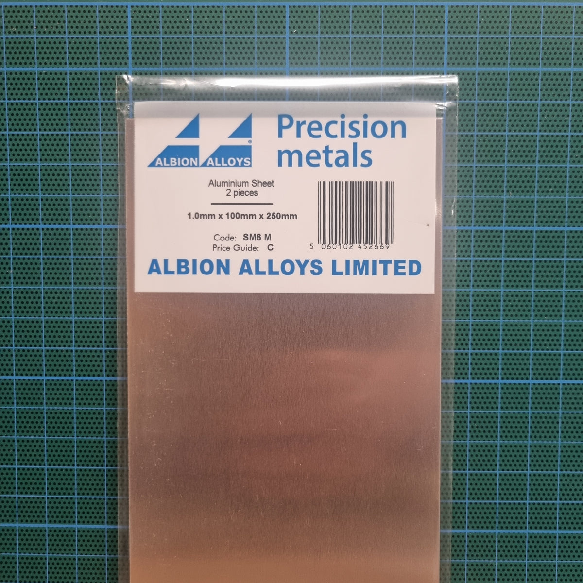 Albion Alloys Aluminium Sheet 1mm 2pcs