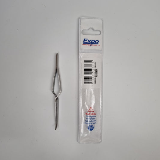 Curved X Locked Tweezers