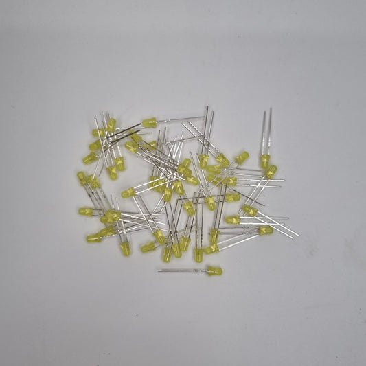 3mm Yellow LED 10 Pack
