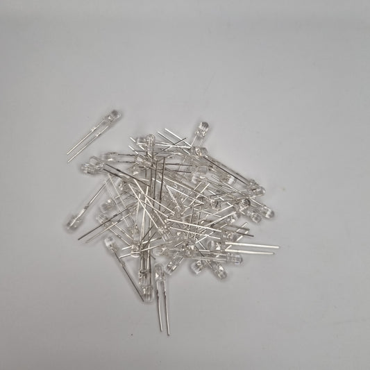 3mm White LED 10 Pack