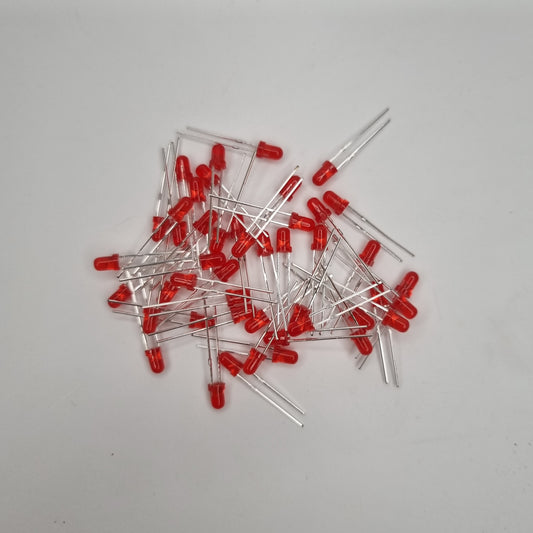 3mm Red LED 10 Pack