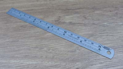 Steel Ruler Metric and Imperial 6"