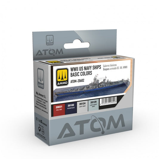 ATOM20602 ATOM WWII US Navy Ships Basic Colours Set