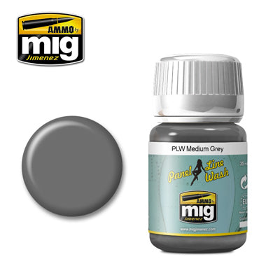 Ammo Panel Line Wash Medium Grey